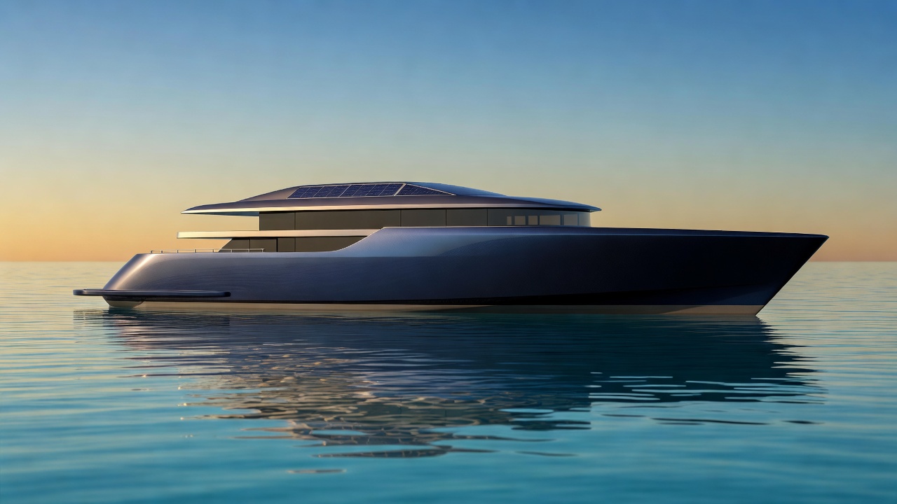 E70 Oceanic Sovereign Electric Yacht Exterior Profile