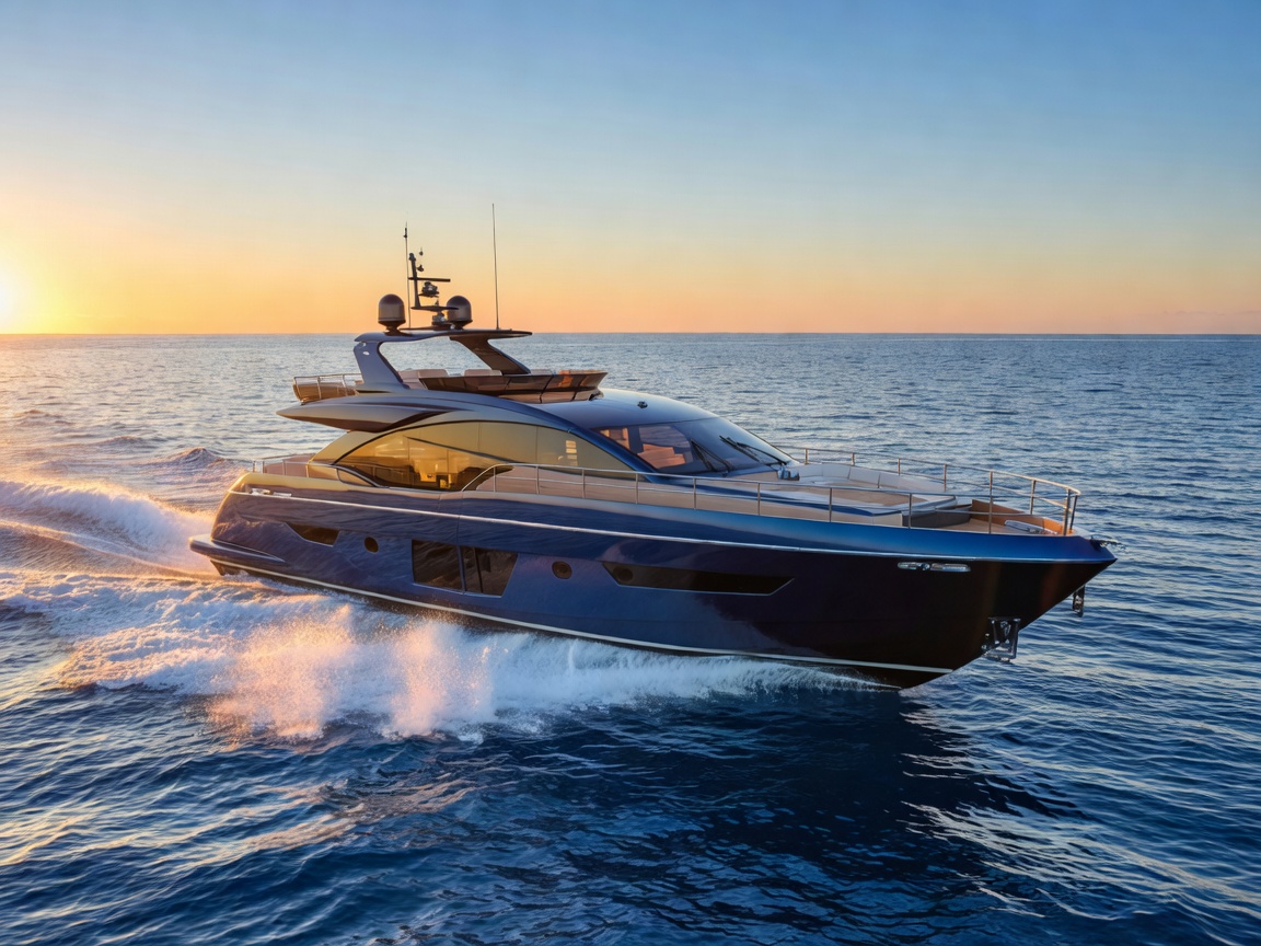 Layersreelbridge E70 Luxury Electric Yacht Cruising at Sea